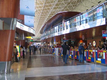 The departure area of the Sofia Airport