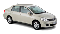 Car Rental Nissan Tiida Sedan in Bridgetown